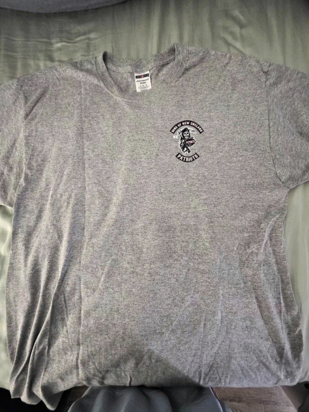 Jerzees Patriots Graphic Tee Gray Size XL